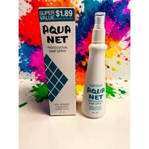 Vintage Aqua Net Professional Hair Spray Non Aerosol Super Hold 8oz NOS Box